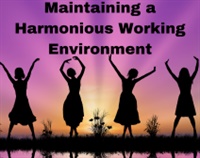 Maintaining a Harmonious Working Environment Not Found