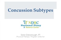 Clinical Subtypes In Post-Concussion Syndrome Not Found