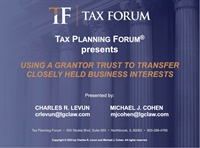 Using a Grantor Trust to Trnasfer Closely Held Business Interests Not Found
