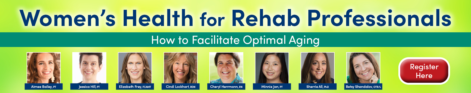Women’s Health for Rehab Professionals: How to Facilitate Optimal Aging