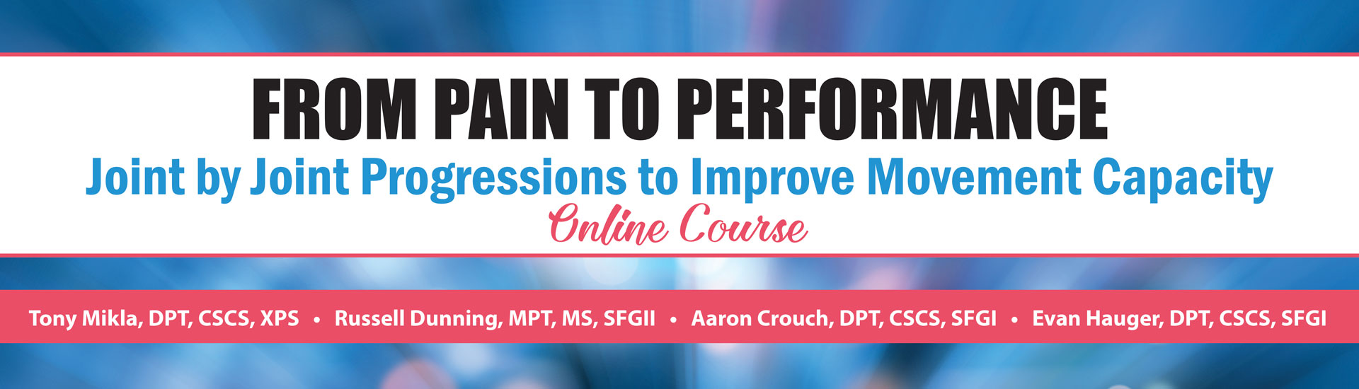 From Pain to Performance Online Course