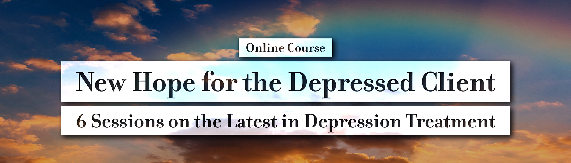 New Hope for the Depressed Client