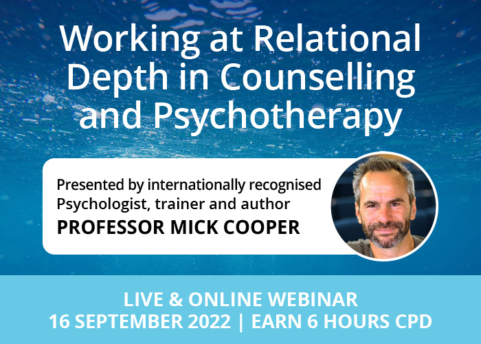 Working at relational depth in counselling and psychotherapy
