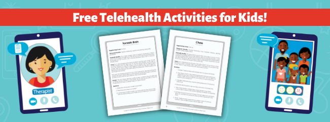 Free Worksheets with Telehealth Activities for Kids