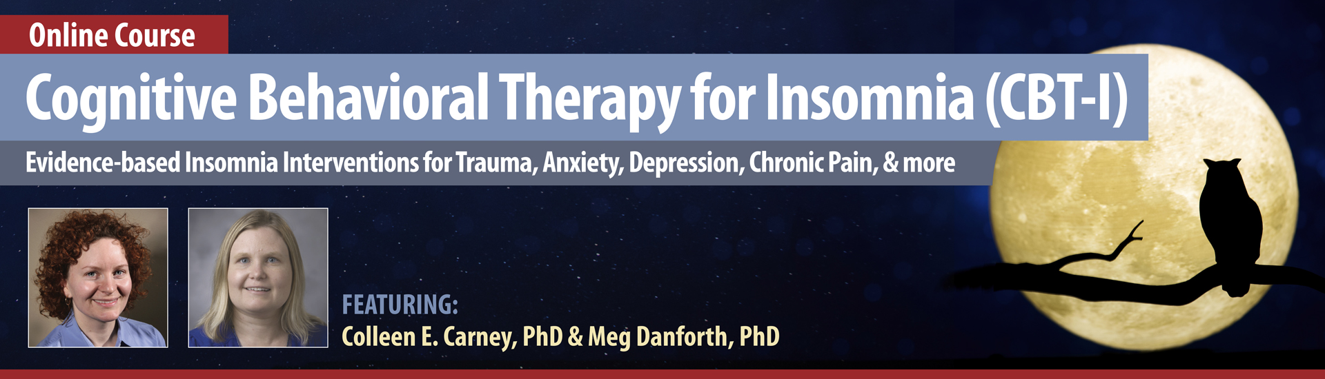 Cognitive Behavioral Therapy for Insomnia (CBT-I) Online Course